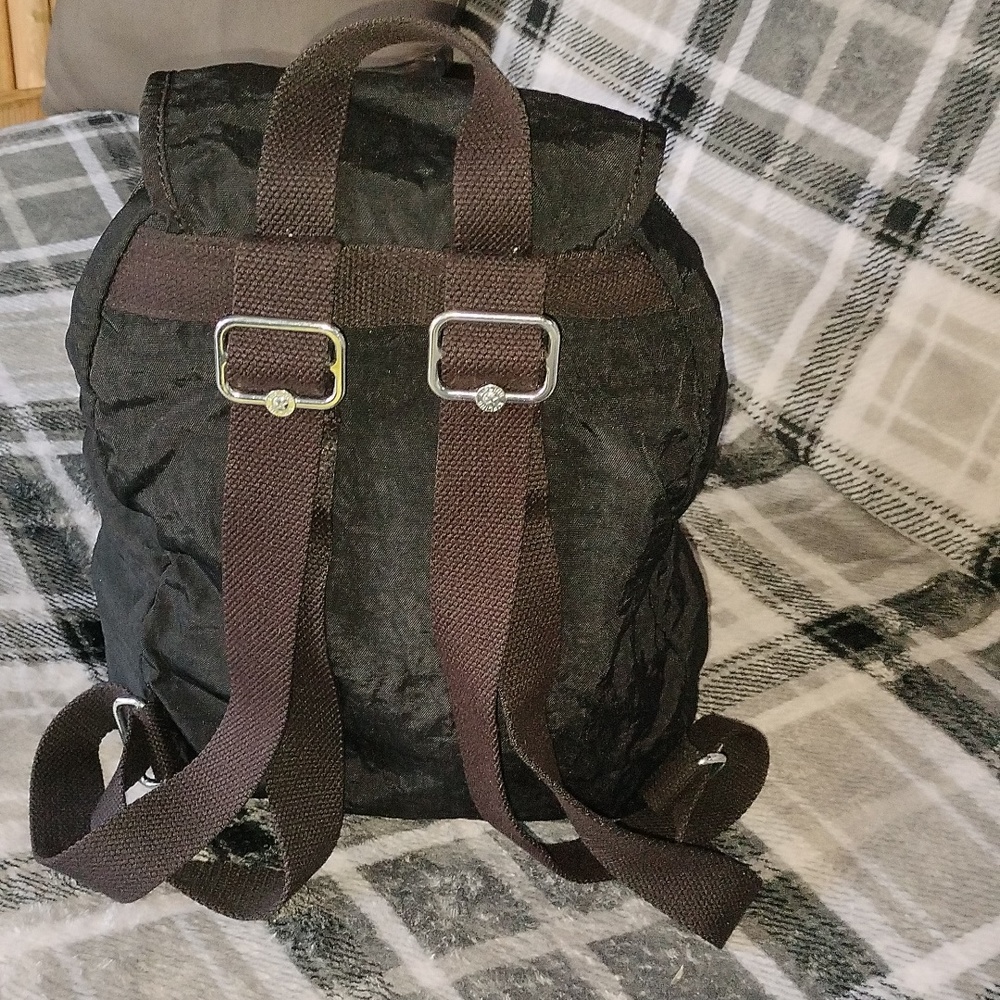 Kipling All Black Nylon Backpack - image 5